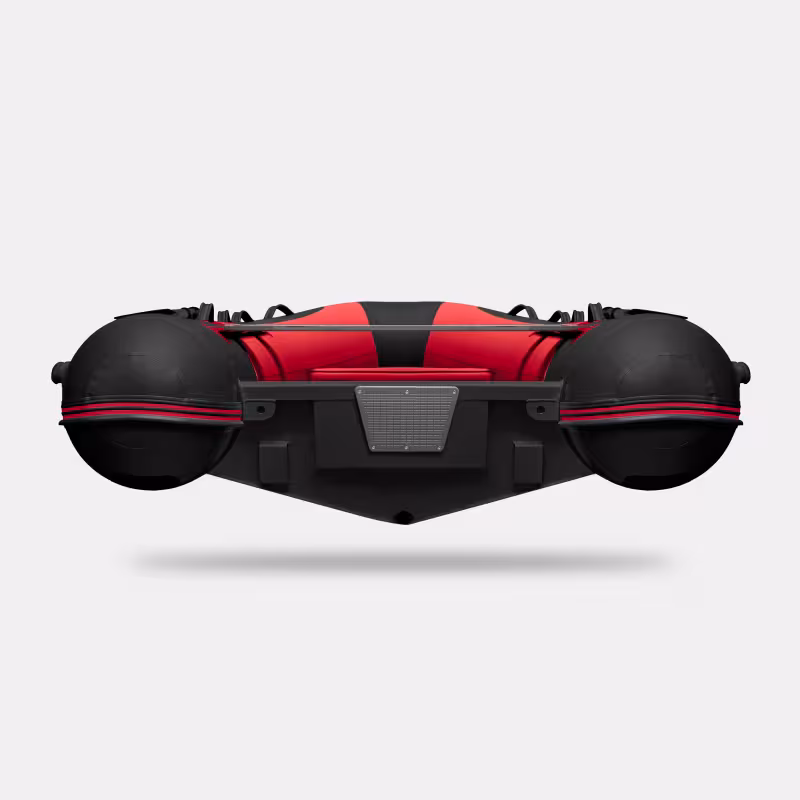 Лодка РИБ Gladiator AL380, красный/черный