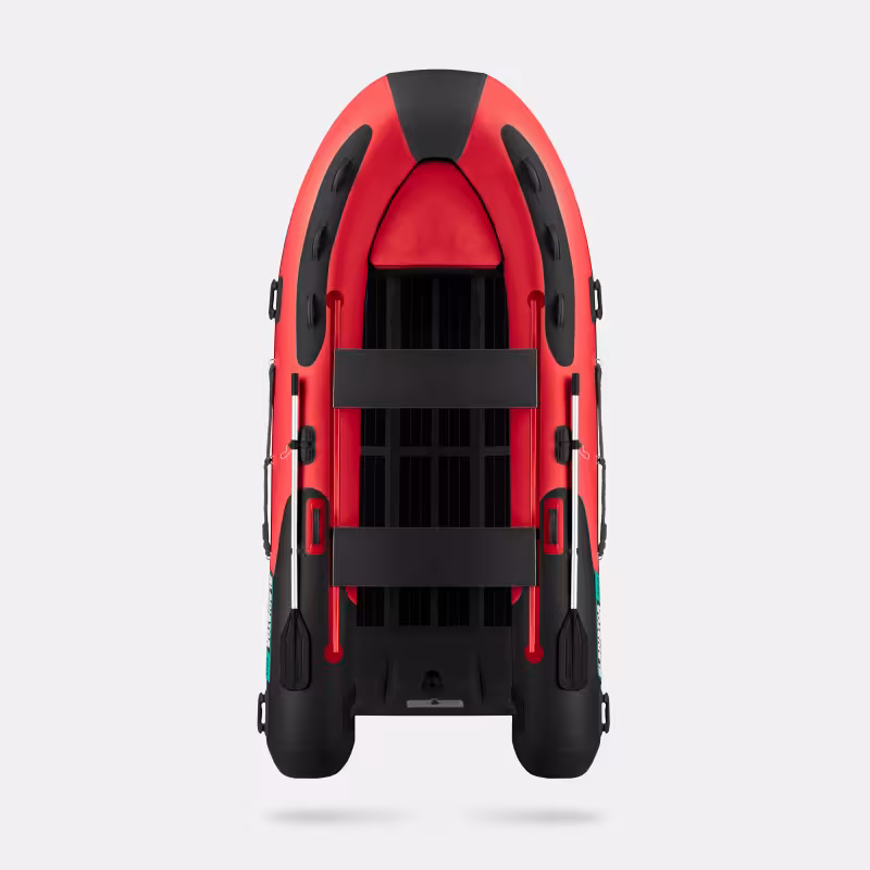 Лодка РИБ Gladiator AL380, красный/черный