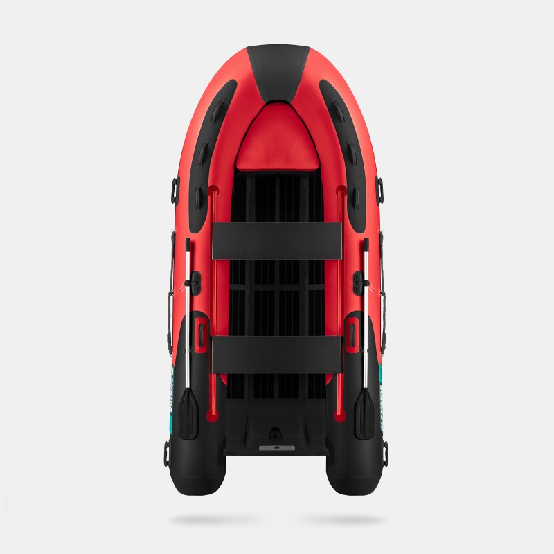 Лодка РИБ Gladiator AL380, красный/черный