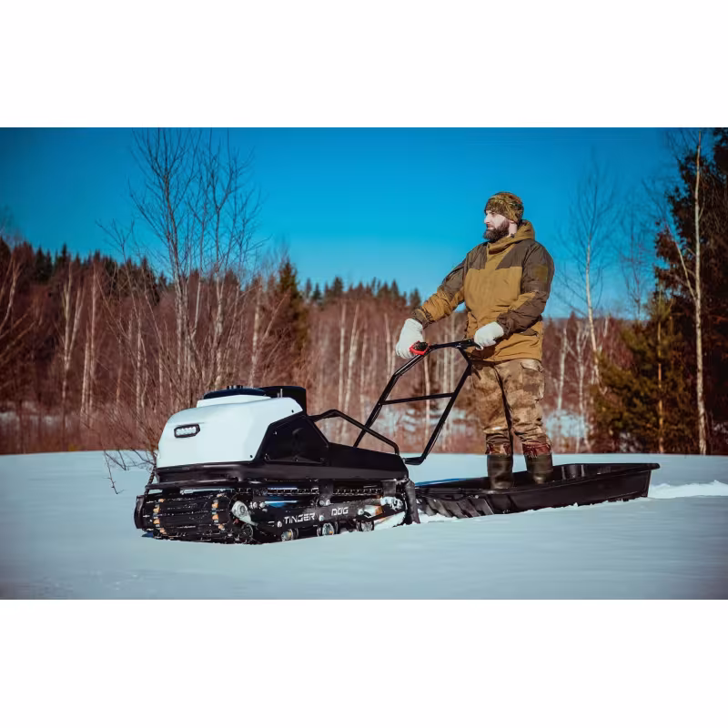 Мотобуксировщик Tinger Dog, 15 л.с., катки, электростартер, реверс
