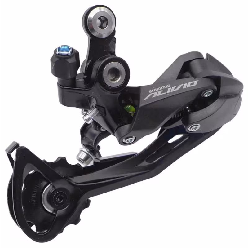 Переключатель задний Shimano Alivio RD-M3100 SGS, 9 скоростей, черный