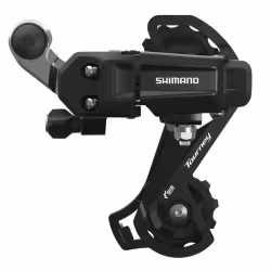 Переключатель задний Shimano Tourney RD-TY200, 6/7 скоростей, черный