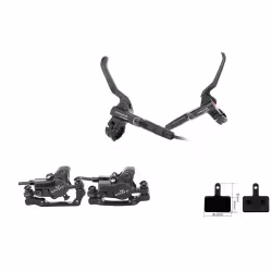 Тормоз гидравлический LP Litepro B01S УТ00024022, F180/R160 мм 1600 мм/1000 мм, передний+задний