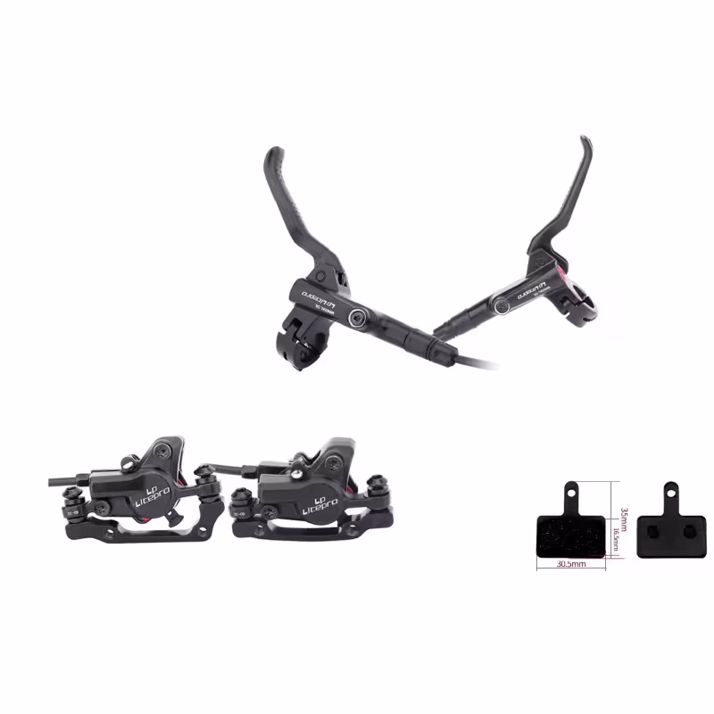 Тормоз гидравлический LP Litepro B01S УТ00024022, F180/R160 мм 1600 мм/1000 мм, передний+задний