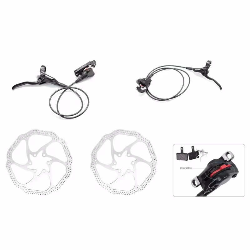 Тормоз  гидравлический SAIGUAN ZQ-1072 УТ00021943, с роторами 160 мм 2 шт 1450 мм/800 мм, передний+задний