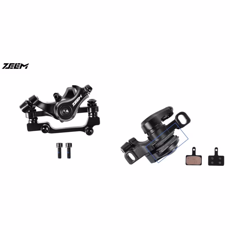 Тормоз механический (суппорт) Zeem F-180/R-160 с адаптером 