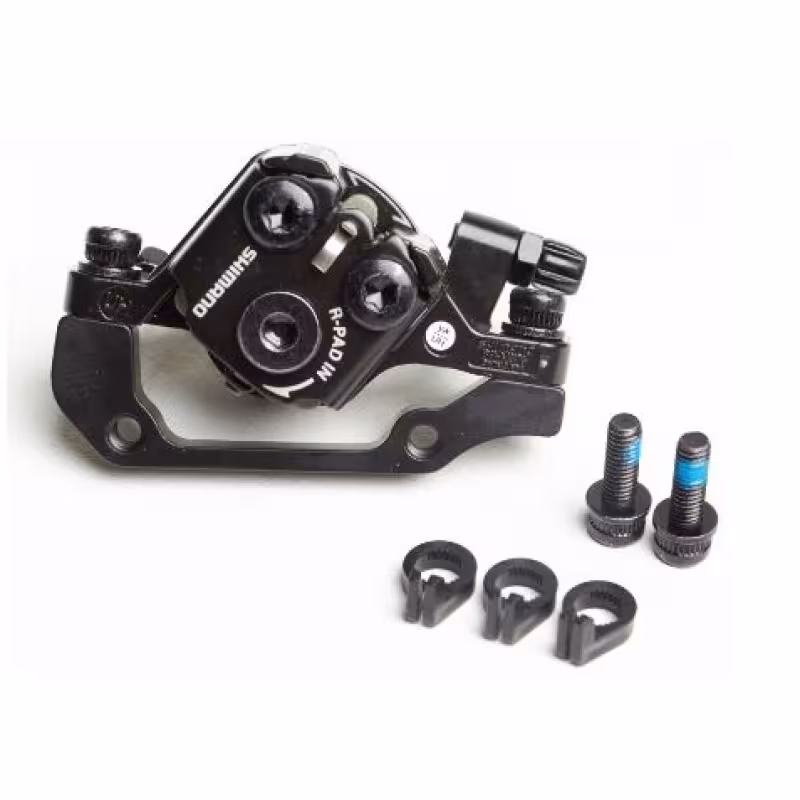 Тормоз механический (суппорт) Shimano Altus BR-M375 F-160/R-140 с адаптером