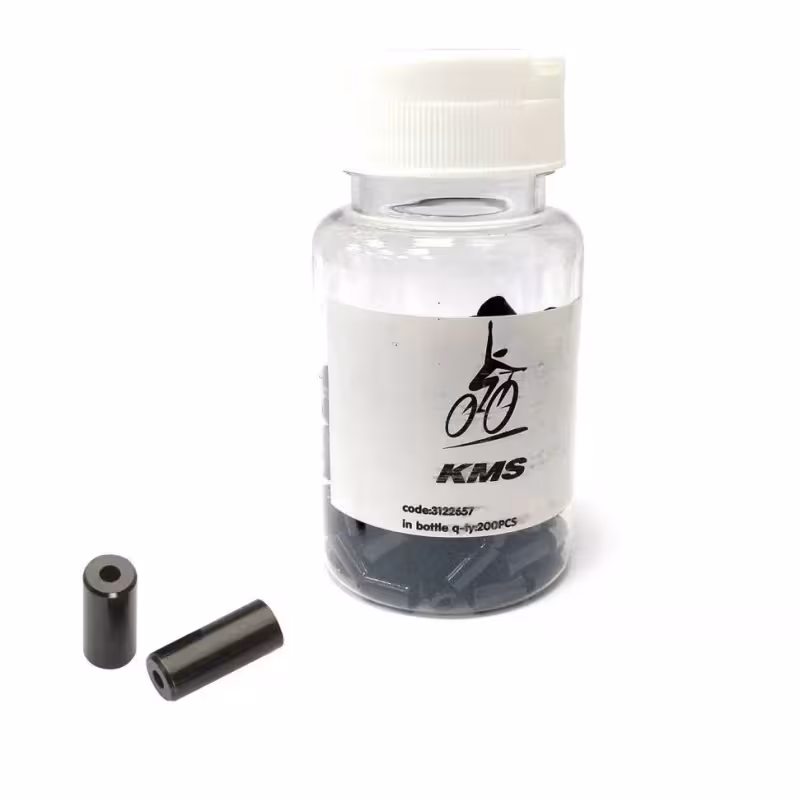 Наконечник оплетки тормоза KMS, Ø 5,0 мм, медь, черный, 1 шт