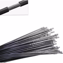 Трос Shimano logo, Sealed OEM, в оплетке, с наконечниками, 1650 мм 