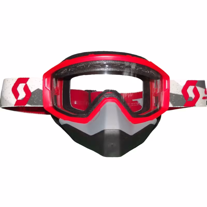 Мотоочки Scott Primal Snow Cross, красный/прозрачный