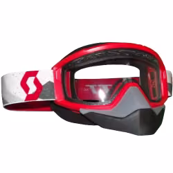 Мотоочки Scott Primal Snow Cross, красный/прозрачный