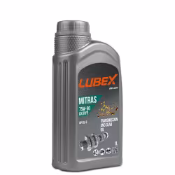Масло трансмиссионное полусинтетическое Lubex Mitras AX HYP 75W-90, 1 л