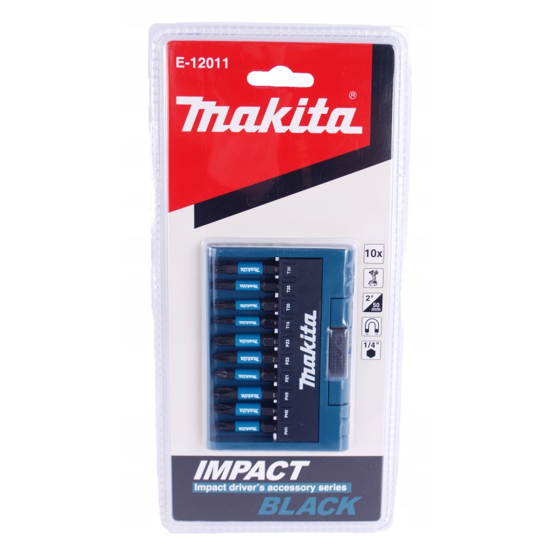 Набор бит Makita Impact Black E-12011, 50 мм, 10 шт