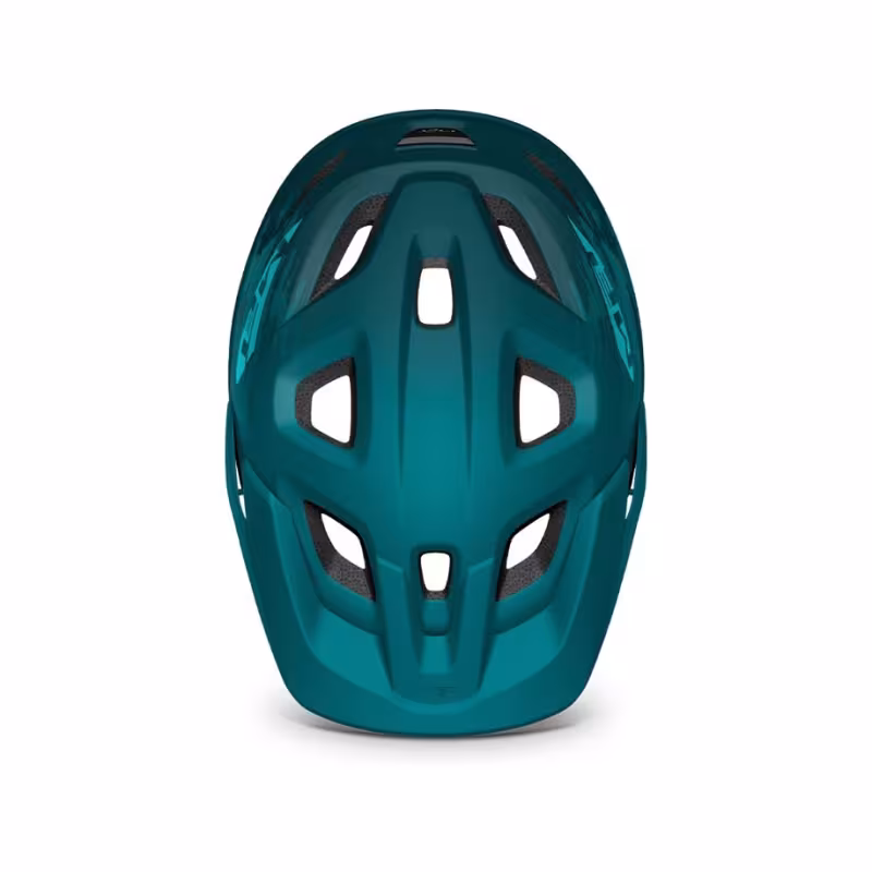 Велошлем Met Echo Petrol Blue, сине-зеленый, размер L