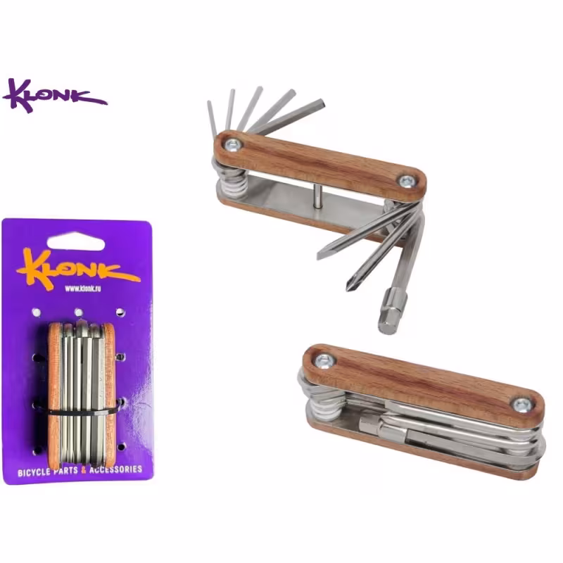 Набор инструментов Klonk Woody 10530, складной, 8 предметов