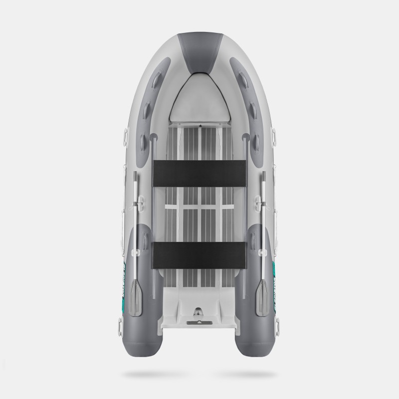 Лодка РИБ Gladiator AL420, светло-серый/темно-серый