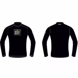 Лонгслив мужской Fischer Logo Hockey, полиэстер, черный, размер 54