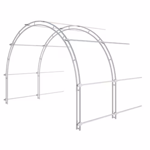 Удлинитель каркаса теплицы Райский Сад Гранит, 3x2x2 м, шаг 0,65 м
