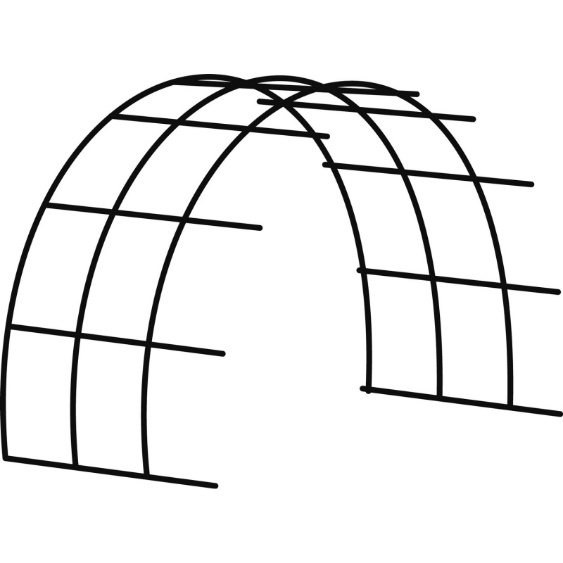 Удлинитель каркаса теплицы Райский Сад  2x2x2м,  шаг 0,5 м