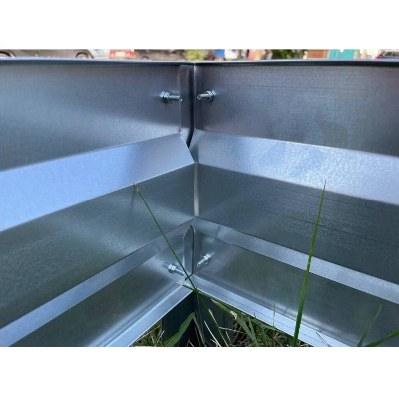 Комплект из двух оцинкованных грядок в теплицу, 3850х1000 мм (2 шт.)