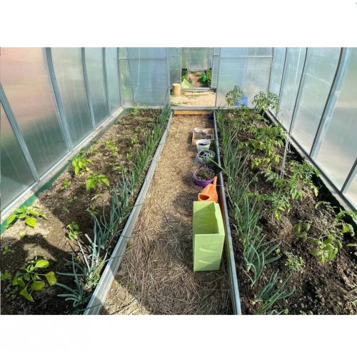 Комплект из двух оцинкованных грядок в теплицу, 3850х1000 мм (2 шт.)