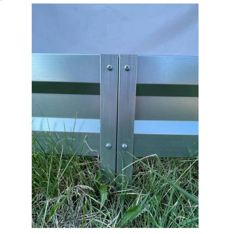 Комплект из двух оцинкованных грядок в теплицу, 3850х1000 мм (2 шт.)