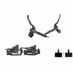 Тормоз гидравлический LP Litepro B01S, F160/R140 мм, 1600 мм/1000 мм, передний+задний