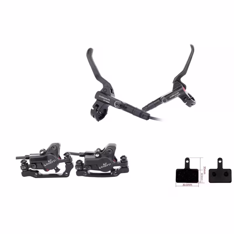 Тормоз гидравлический LP Litepro B01S, F160/R140 мм, 1600 мм/1000 мм, передний+задний