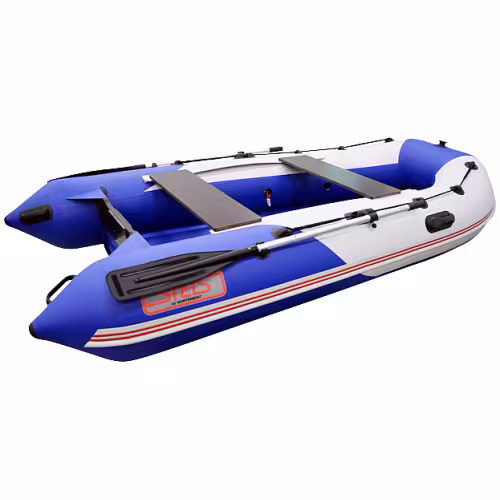 Надувная лодка ПВХ Hunterboat Stels 315 Aero, НДНД, синий/белый