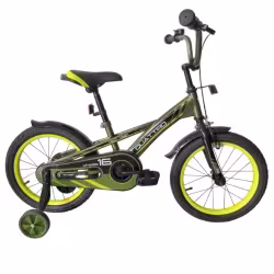 Велосипед детский Tech Team Quattro 14" ,1 скорость, хаки
