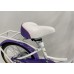 Велосипед 16 Tech Team Firebird NN003802, размер 16", 1 скорость, белый/фиолетовый