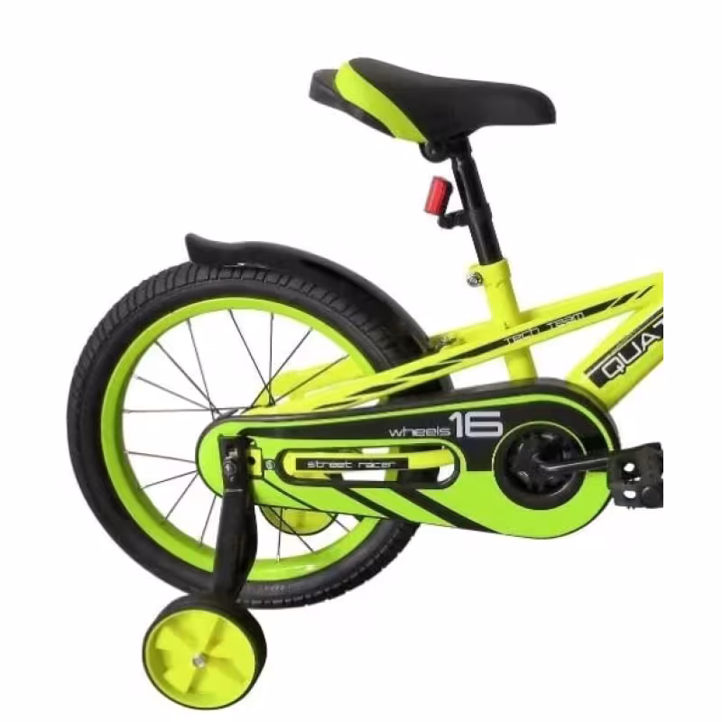 Велосипед детский Tech Team Quattro 16, 1 скорость, зеленый