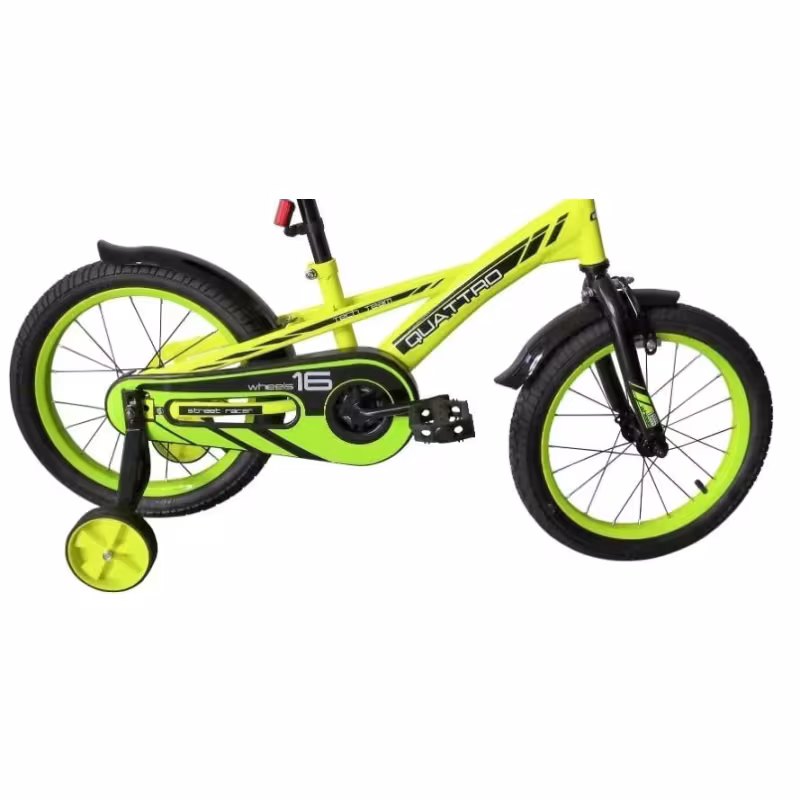 Велосипед детский Tech Team Quattro 16, 1 скорость, зеленый