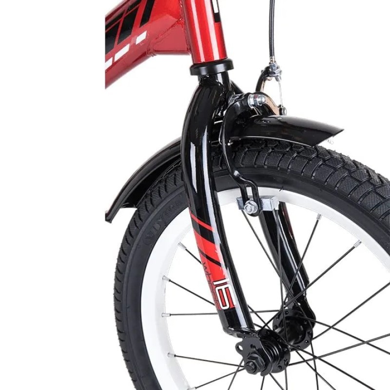 Велосипед детский TechTeam Quattro 16, 1 скорость, красный