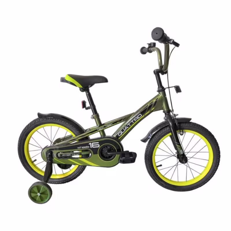 Велосипед 18 Tech Team Quattro NN002671, размер 18", 1 скорость, хаки