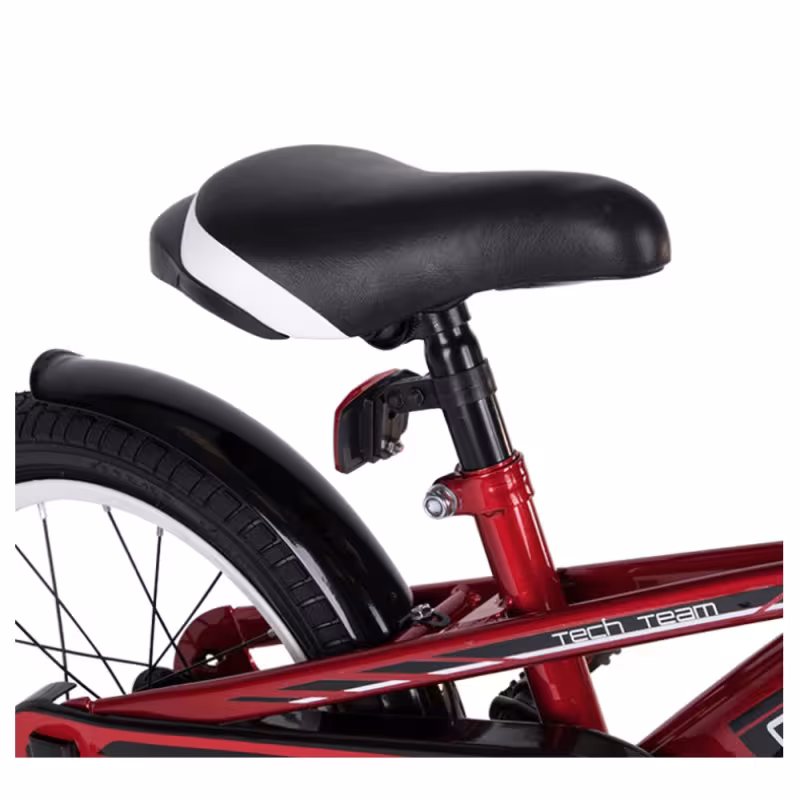 Велосипед 18 Tech Team Quattro NN002669, размер 18", 1 скорость, красный