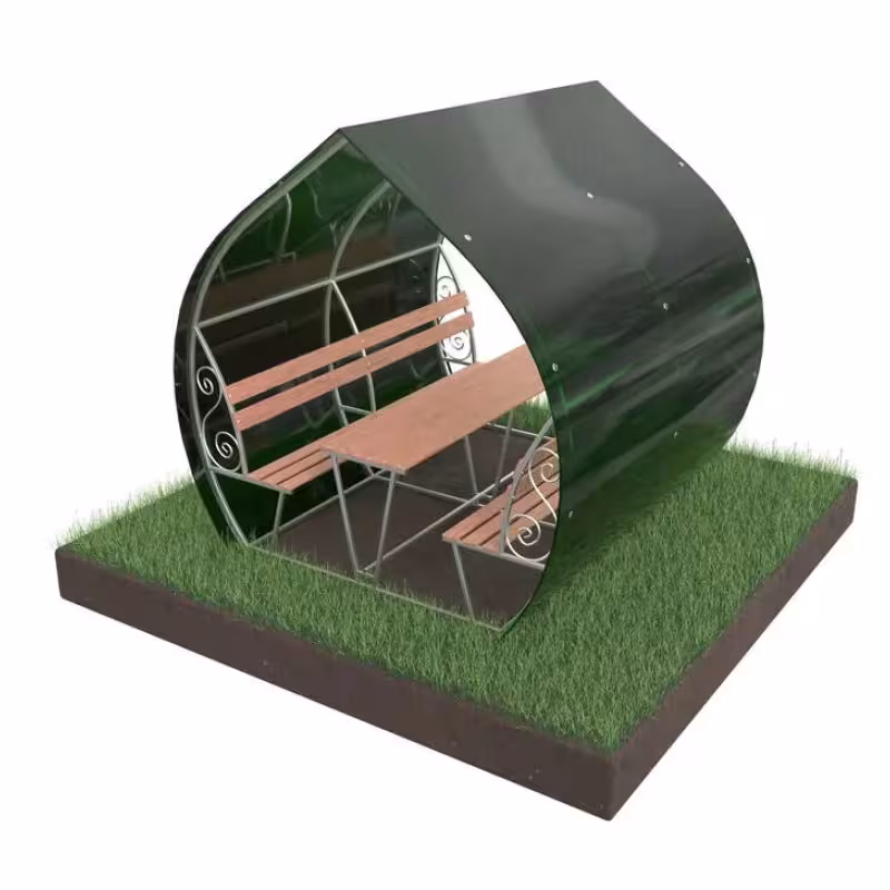 Каркас беседки Теплица Царица Россиянка, 2х2х2,08 м