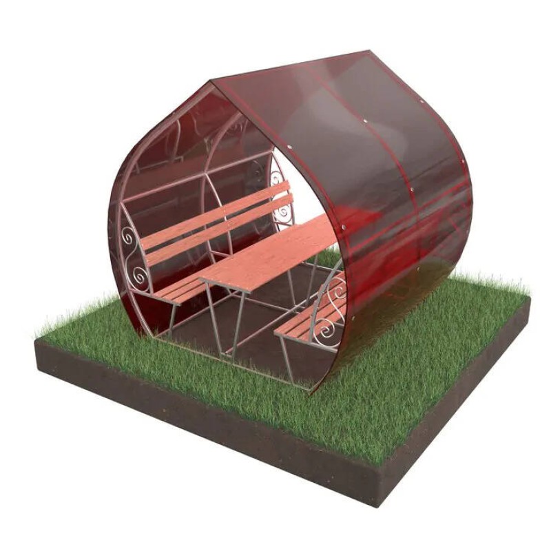 Каркас беседки Теплица Царица Россиянка, 2х2х2,08 м
