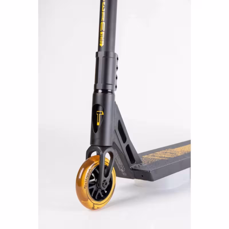 Самокат трюковой Tech Team Freak, черный/желтый