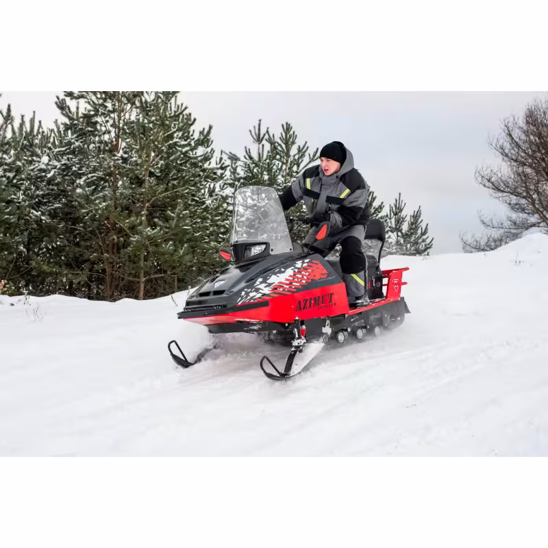 Комплект запчастей для сборки снегохода Бурлак Азимут Limited, 20 л.с., красный