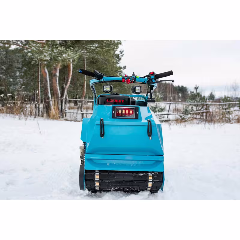 Мотобуксировщик Бурлак Таежник, 15 л.с, катки, электростартер