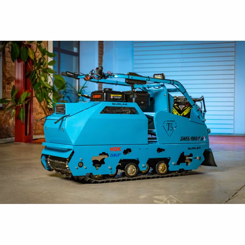 Мотобуксировщик Бурлак Таежник, 15 л.с, катки, электростартер