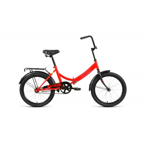 Велосипед 20 Altair City, размер 14", 1 скорость, складной, красный/голубой