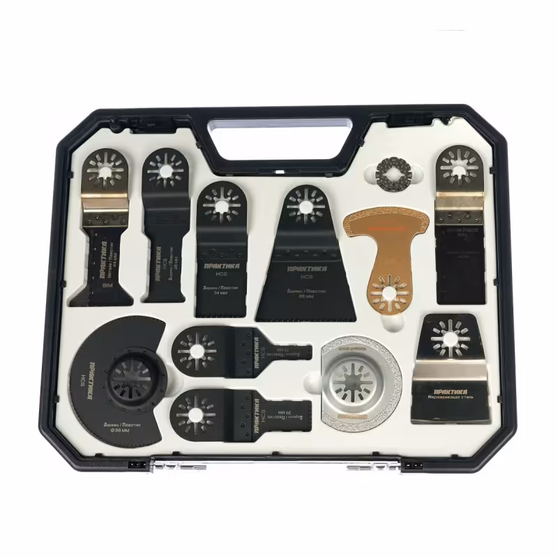 Набор насадок  №7 для реноватора (мультирезака) №7 Практика 240-560, 12 шт