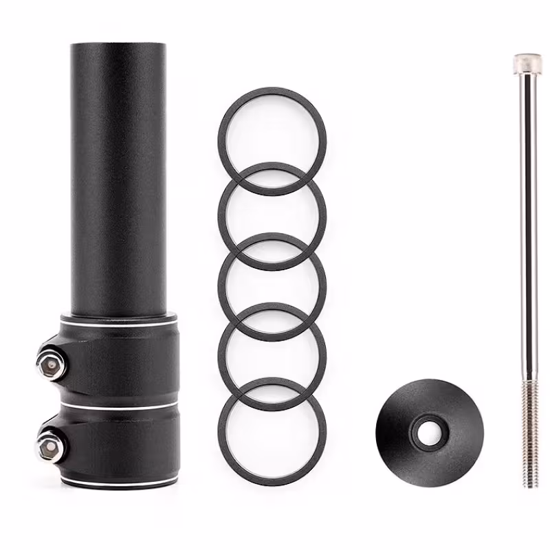 Удлинитель высоты рулевого штока VXM, 130 мм , 1-1/8, алюминиевый, черный 