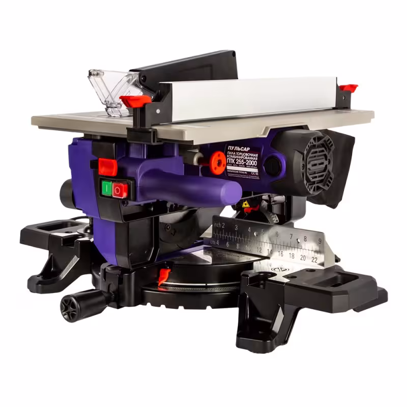 Пила торцовочная сетевая комбинированная Пульсар ПТК 255-2000 