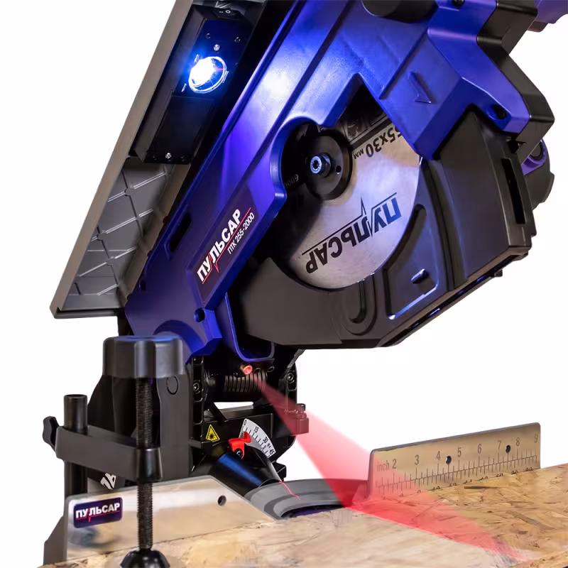 Пила торцовочная сетевая комбинированная Пульсар ПТК 255-2000 