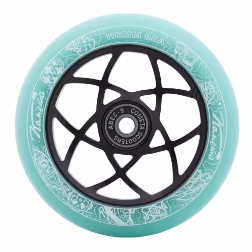 Колесо для самоката Комета Атом WA-11BL, 110 мм,  Мятный / Черный