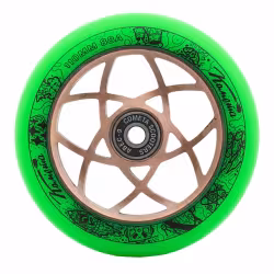 Колесо для самоката Комета Атом WA-13CP, 110 мм, Салатовый / Медный