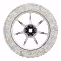 Колесо для самоката Комета Старт WS-03RW, 110 мм, прозрачный / серый